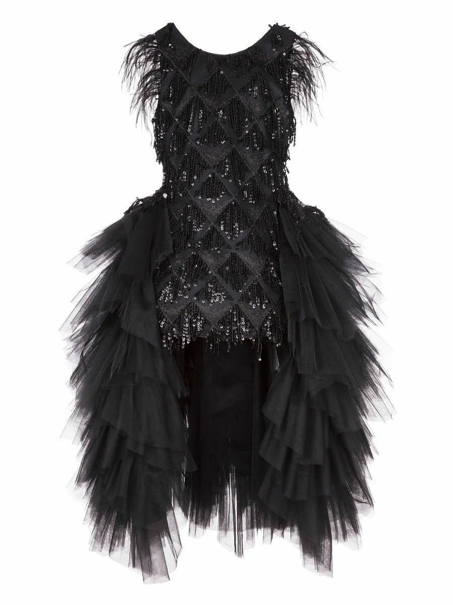 Black shopstopping dress