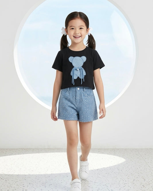 Azure Teddy Luxe Set