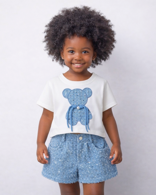 Azure Teddy Luxe Set