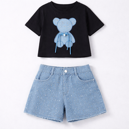 Azure Teddy Luxe Set