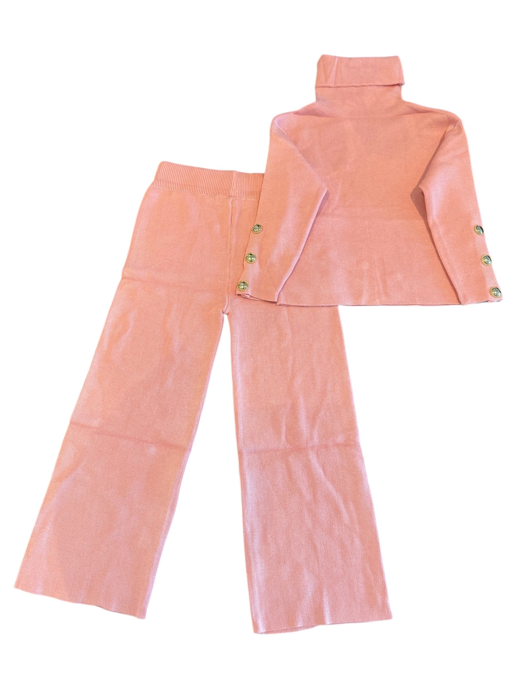 Turtle neck flared set